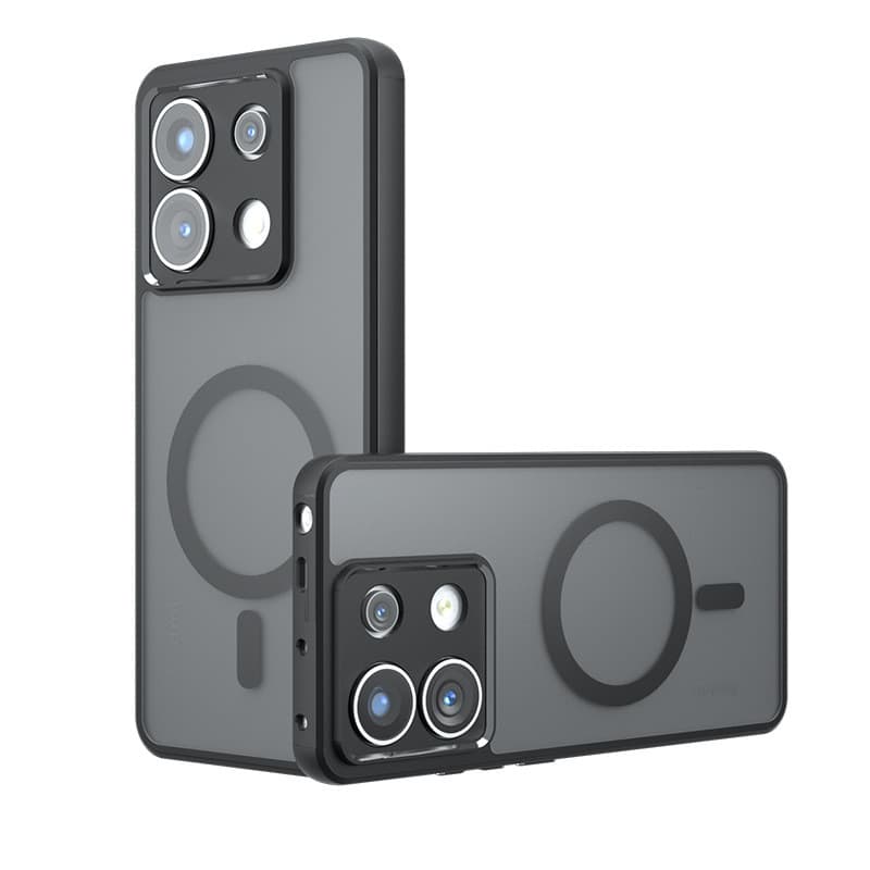 Para Xiaomi POCO M7 Pro/15Utra/14TPro Redmi K80 Caso Magnético Acrílico Capa À Prova De Choque Pára-Choques