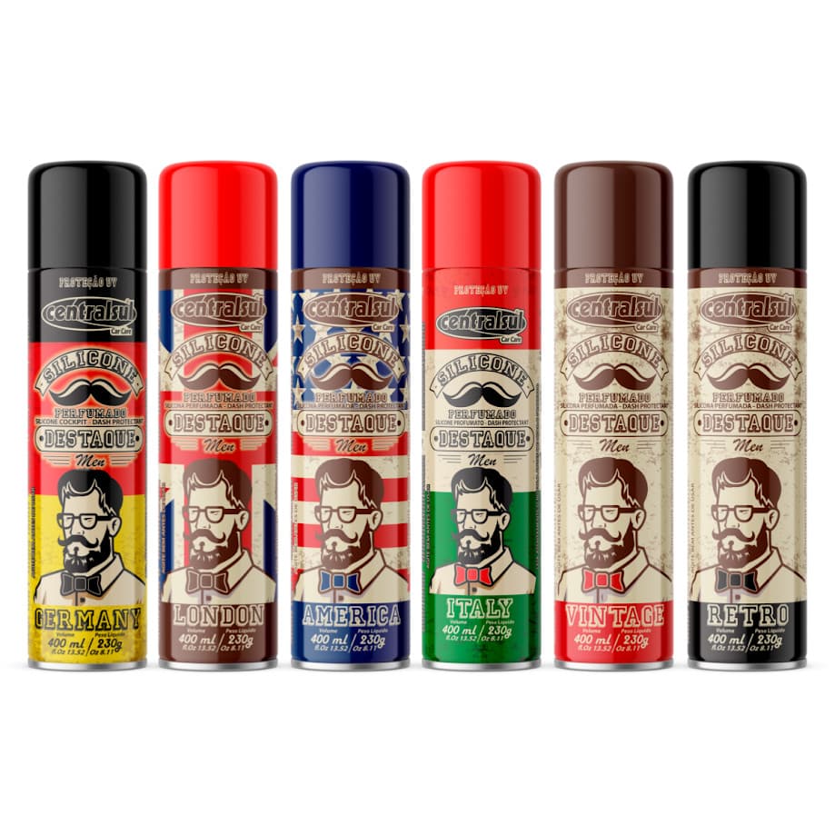 Silicone Spray Perfumado Destaque Men Aerosol 400 ml Central Sul