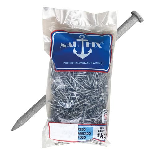 Prego Galvanizado A Fogo  1kg Nautfix 15x18