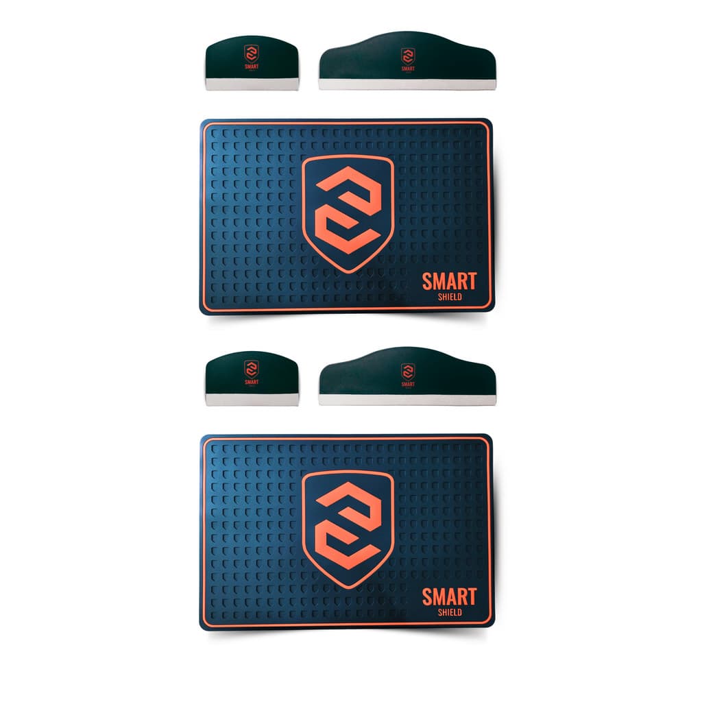 Kit - 2 tapete antiderrapante 30 x 20 cm + 2 jogos de espátulas para aplicar películas
