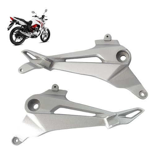 Suporte de Pedaleira Bacalhau para moto Honda CG Titan Fan 150 2014 2015 sem CBS (Par)