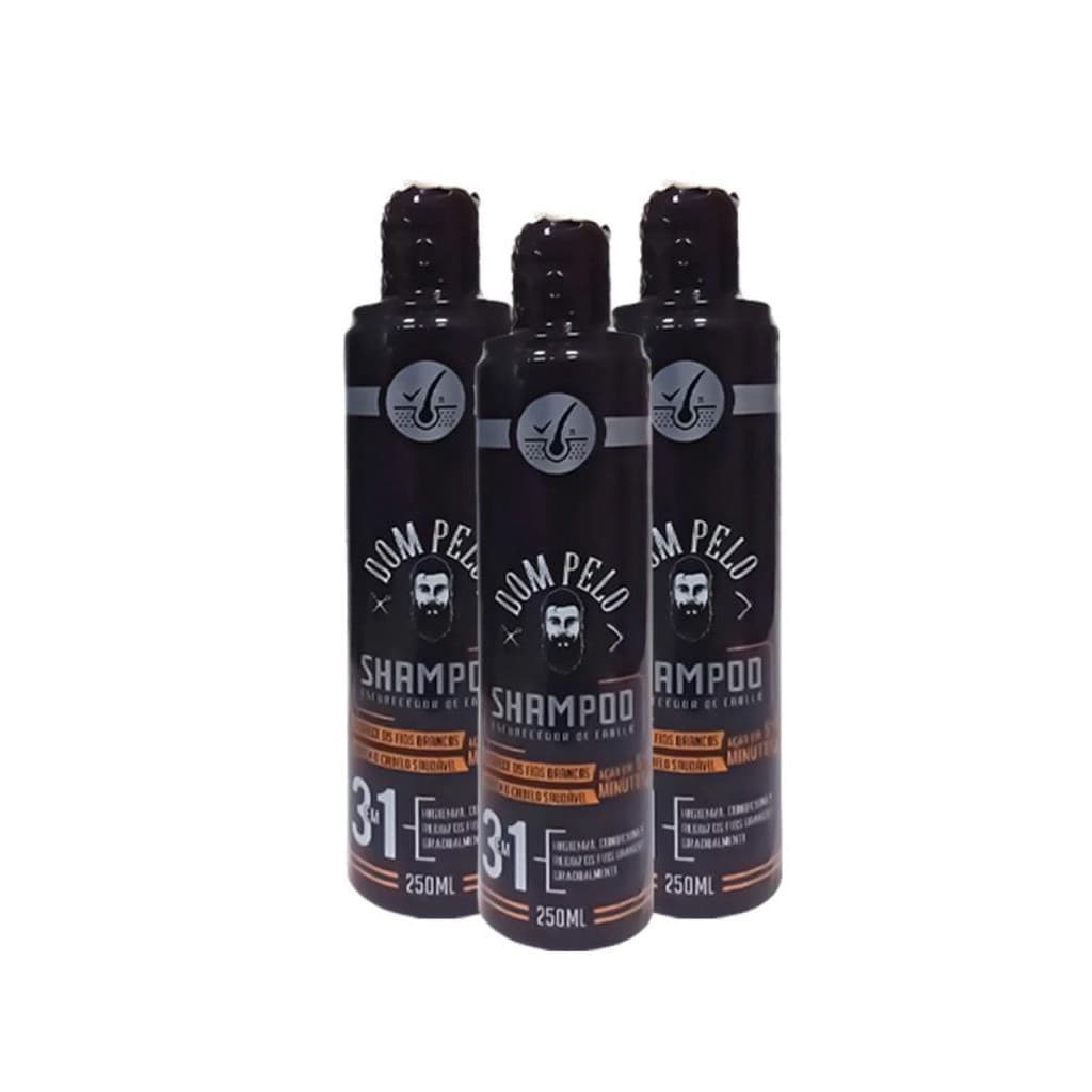 Shampoo Escurecedor de Cabelo Dom Pelo 3 em 1 (250ml)