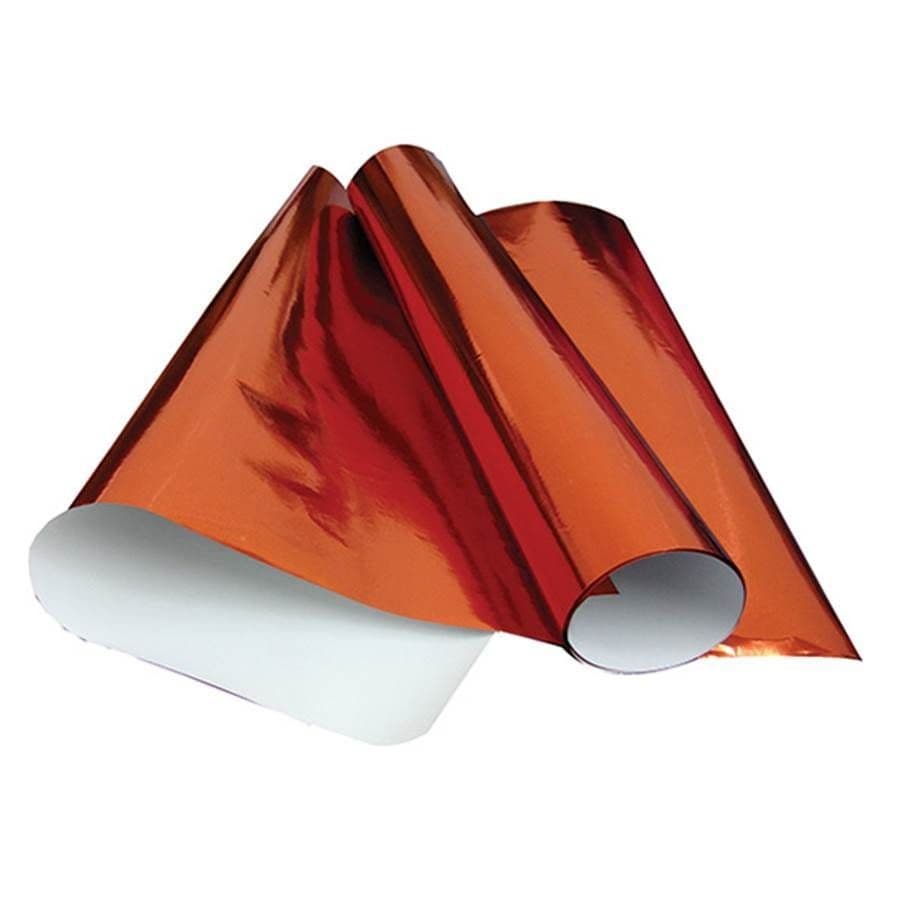 10X Papel Laminado 1 Face 60x50 Vermelho