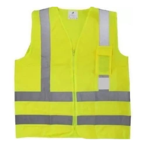 Colete Refletivo Com Bolso Cor Amarelo Fluor Tam GG