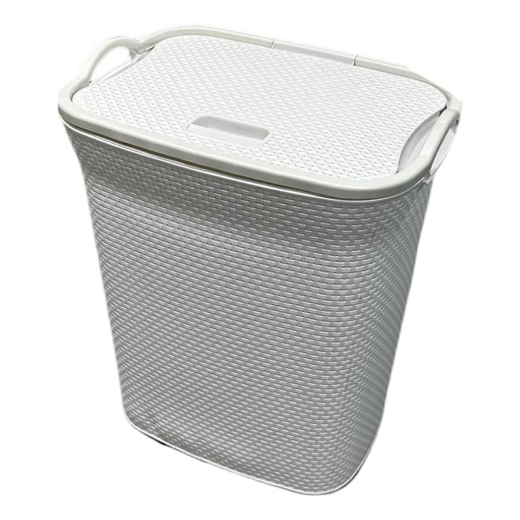 Cesto De Roupas Rattan 68 Litros Com Tampa Basculante