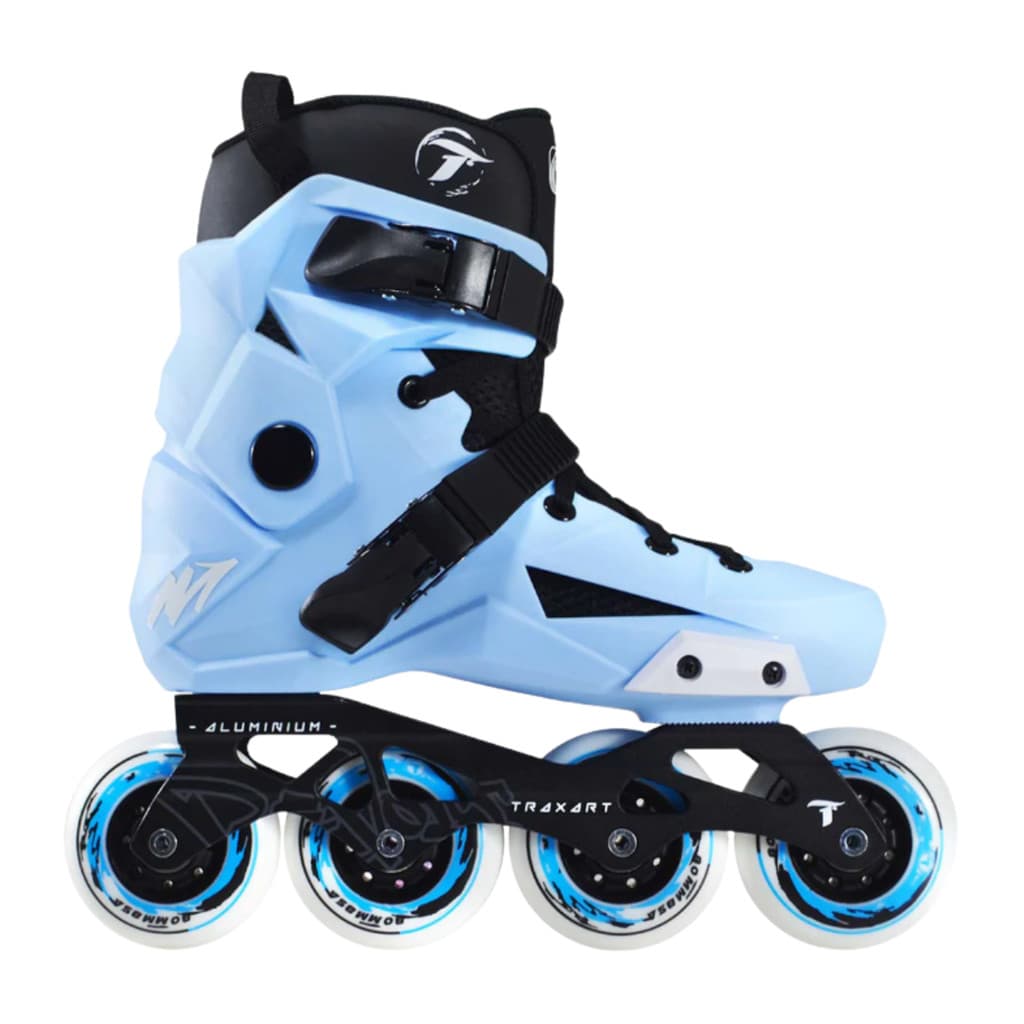 Patins Urban Freestyle Traxart Revolt Azul Sky Abec 9 Inline Profissional Original Lançamento