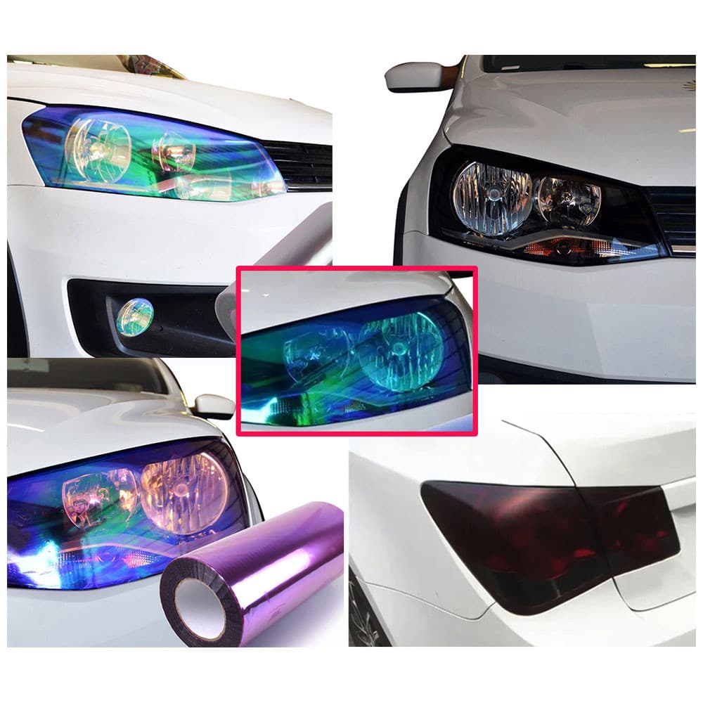 Película Adesivo Farol e Lanterna Para Carros e Motos e Fumê Camaleão Várias cores