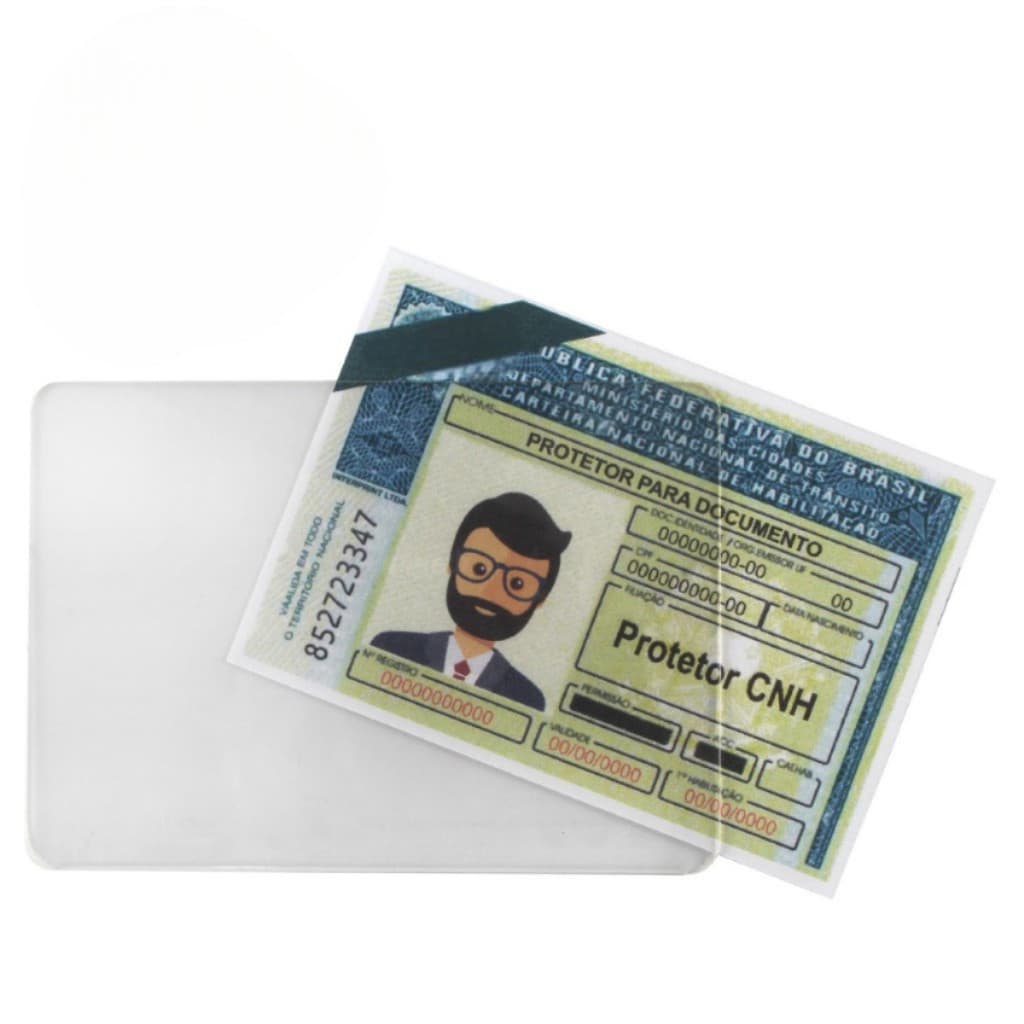 Capa Porta CNH Proteção De Documentos Cartão de Crédito SUS