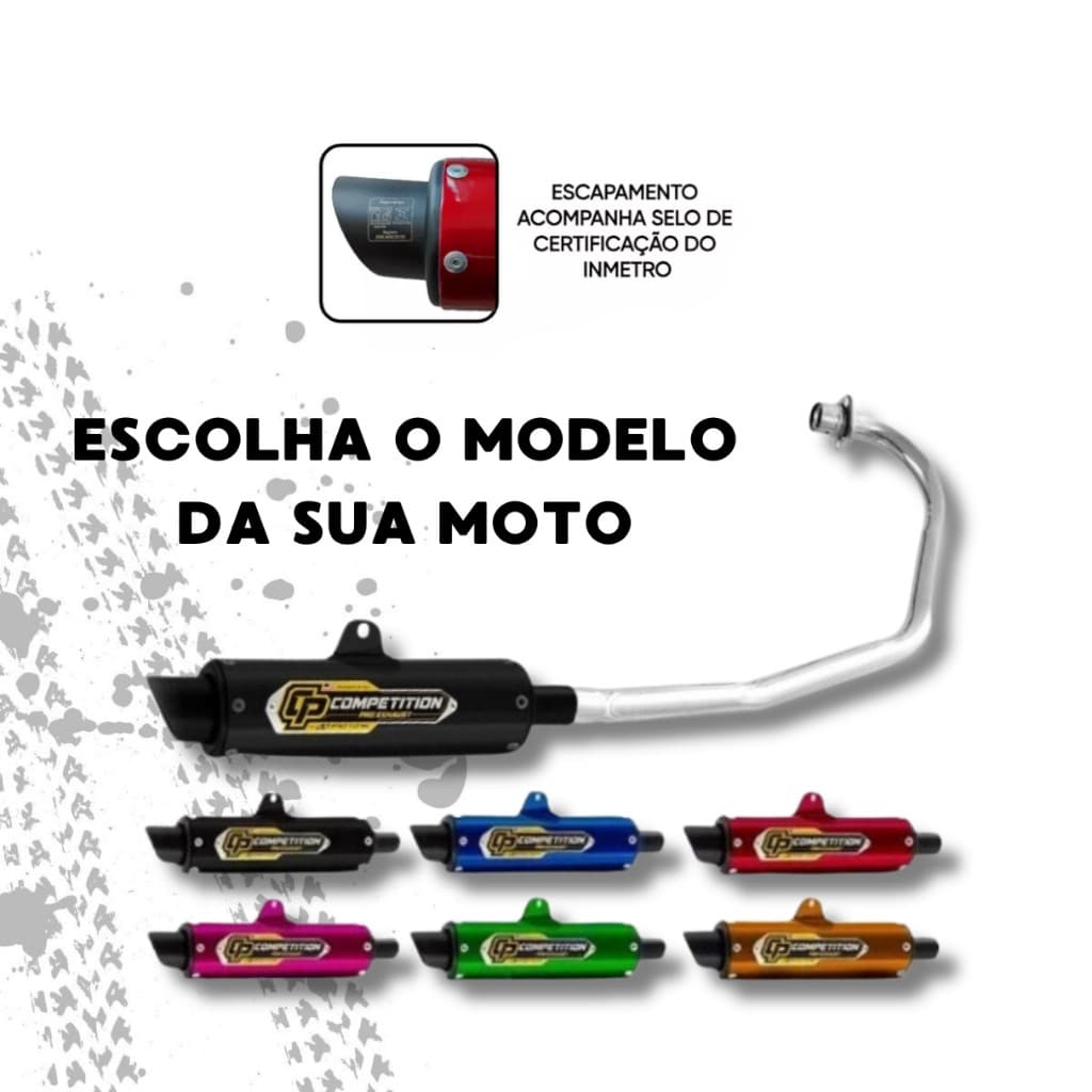 Escapamento Cromado Moto Honda Varios Modelos Pro Tork