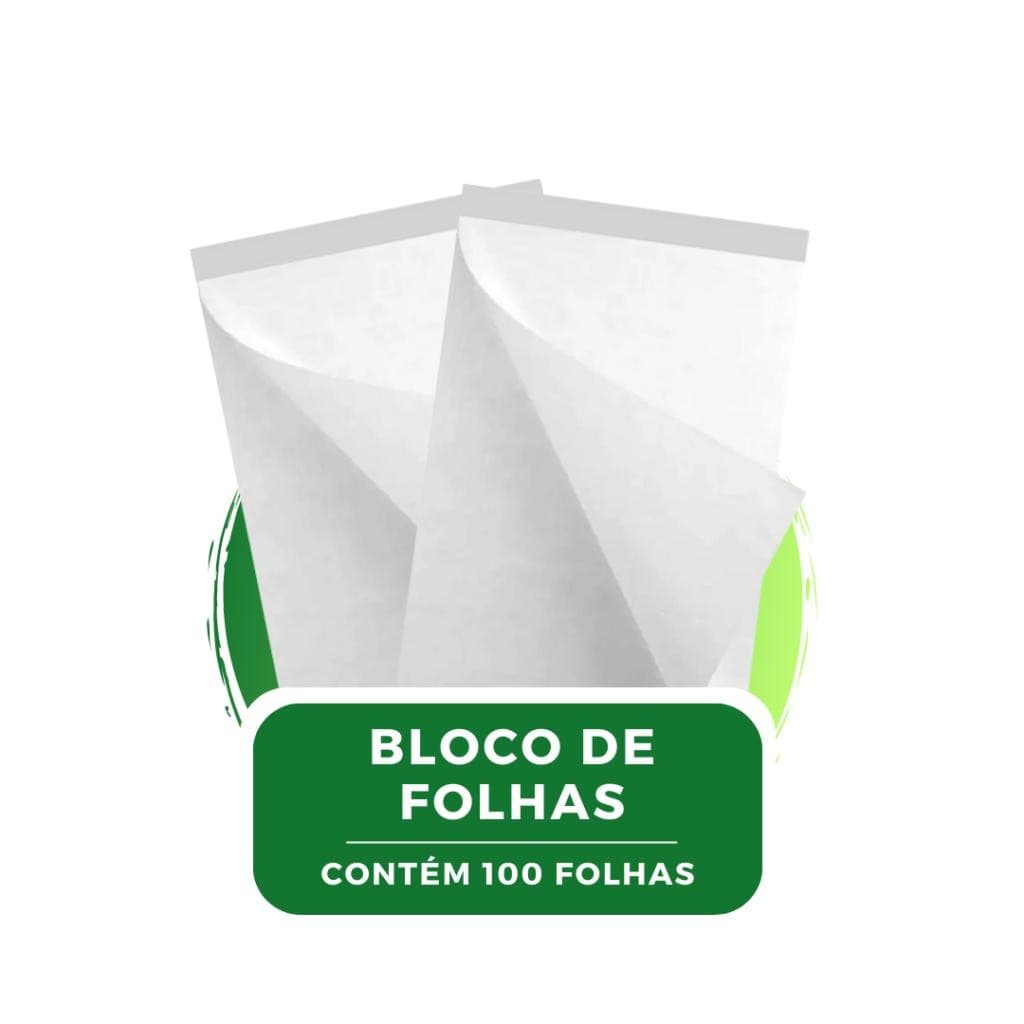 Kit 2 Blocos de Folhas Para Flip Chart Com 100 Folhas Serrilha Descartáveis