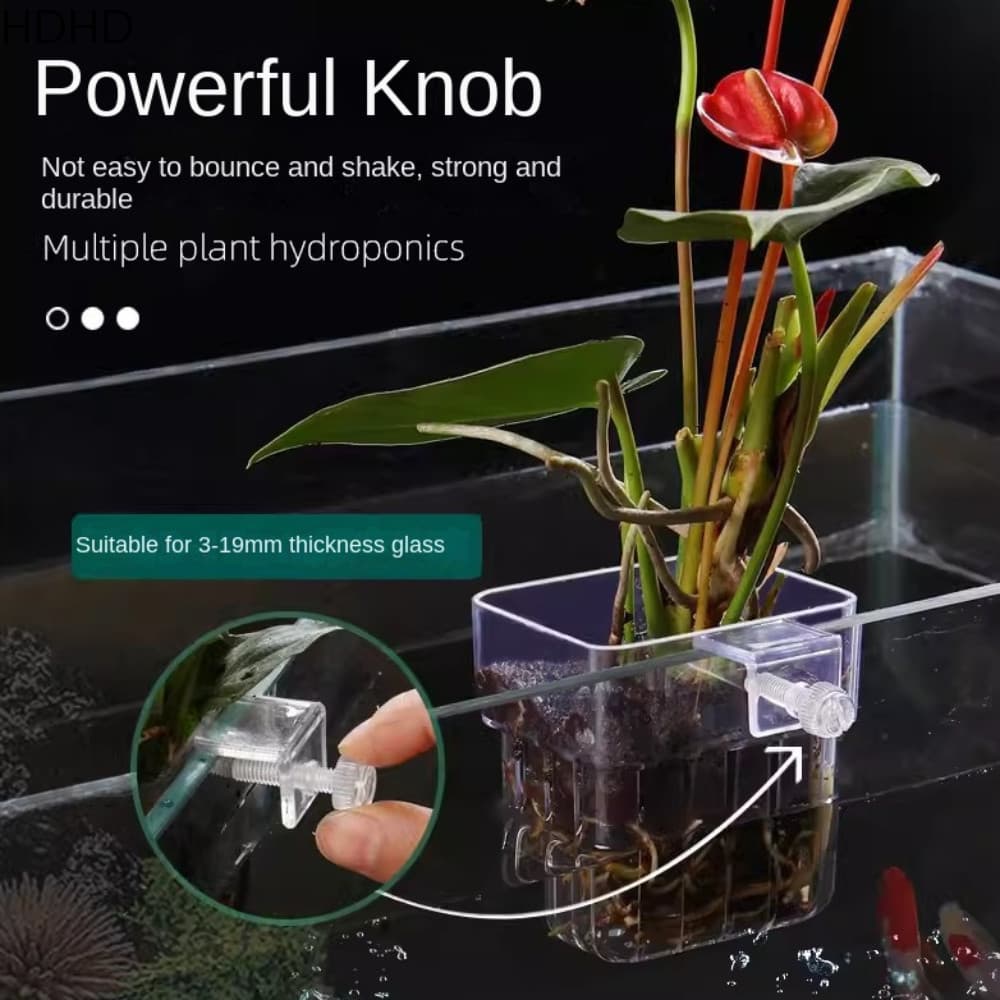Suporte Para Plantas De Aquário Suspenso HDHD , Cesta De Plantio Hidropônico Tanque Plantado