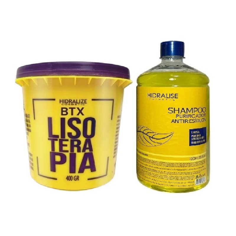 Progressiva Organica Botox Capilar Sem Formol + Shampoo Ant Residuo Lisoterapia  Hidralize Super