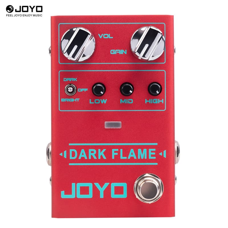 JOYO R-17 Dark Flame Pedal De Efeito De Guitarra De Distorção De Alto Ganho EQ De 3 Bandas