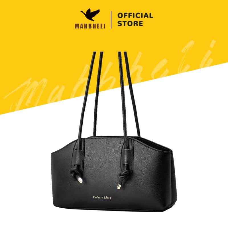 MAHBHELI Bolsa Sob o Braço PU Estilo Influencer - Bolso p/ Celular + Zíper Seguro, Ideal p/ Dia a Dia