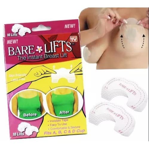 Adesivo Levantador de Seios, Sutiã Adesivo | Bare Lifts