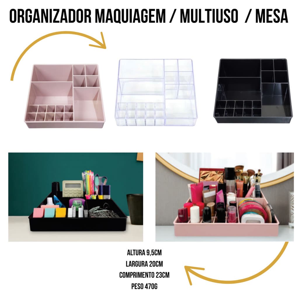 ORGANIZADOR MAQUIAGEM / MULTIUSO  / MESA