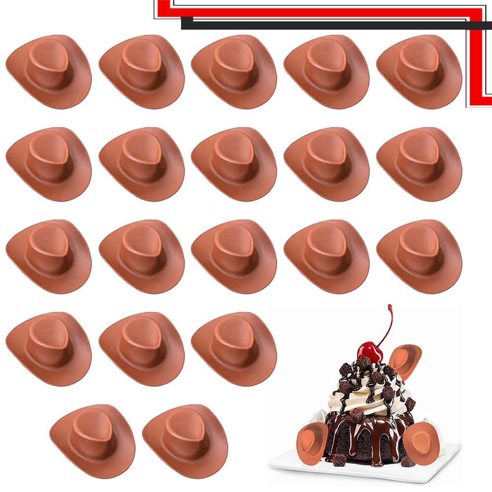 Mini chapéus de caubói 20 peças de chapéu de cowboy em miniatura para mini patos, garrafas de vinho, bonecas, artesanato