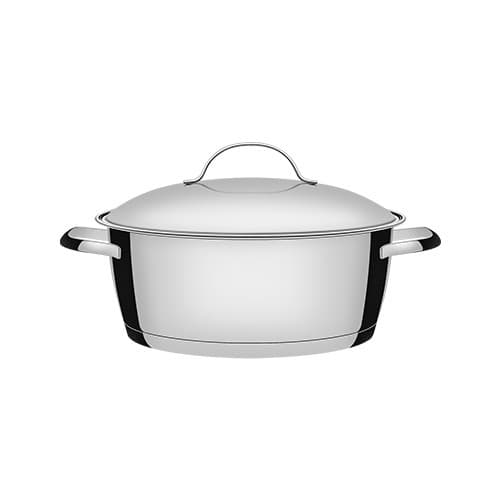 Caçarola Rasa Inox 24cm - 4,2L Allegra Tramontina 62653/240
