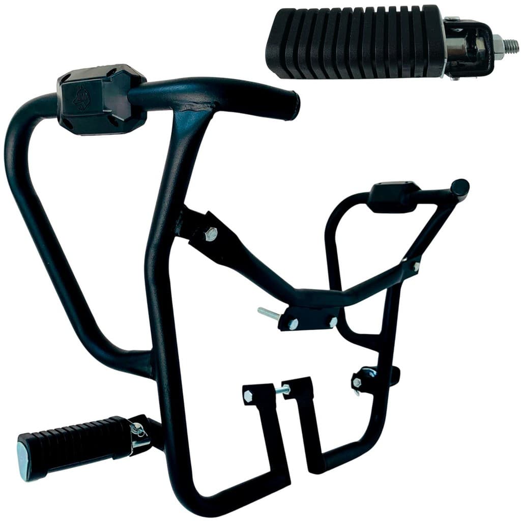 Factor 150 Modelo 2025 Protetor Carenagem Motor Tanque Pedal Mata Cachorro com Pedaleira Retrátil Moto