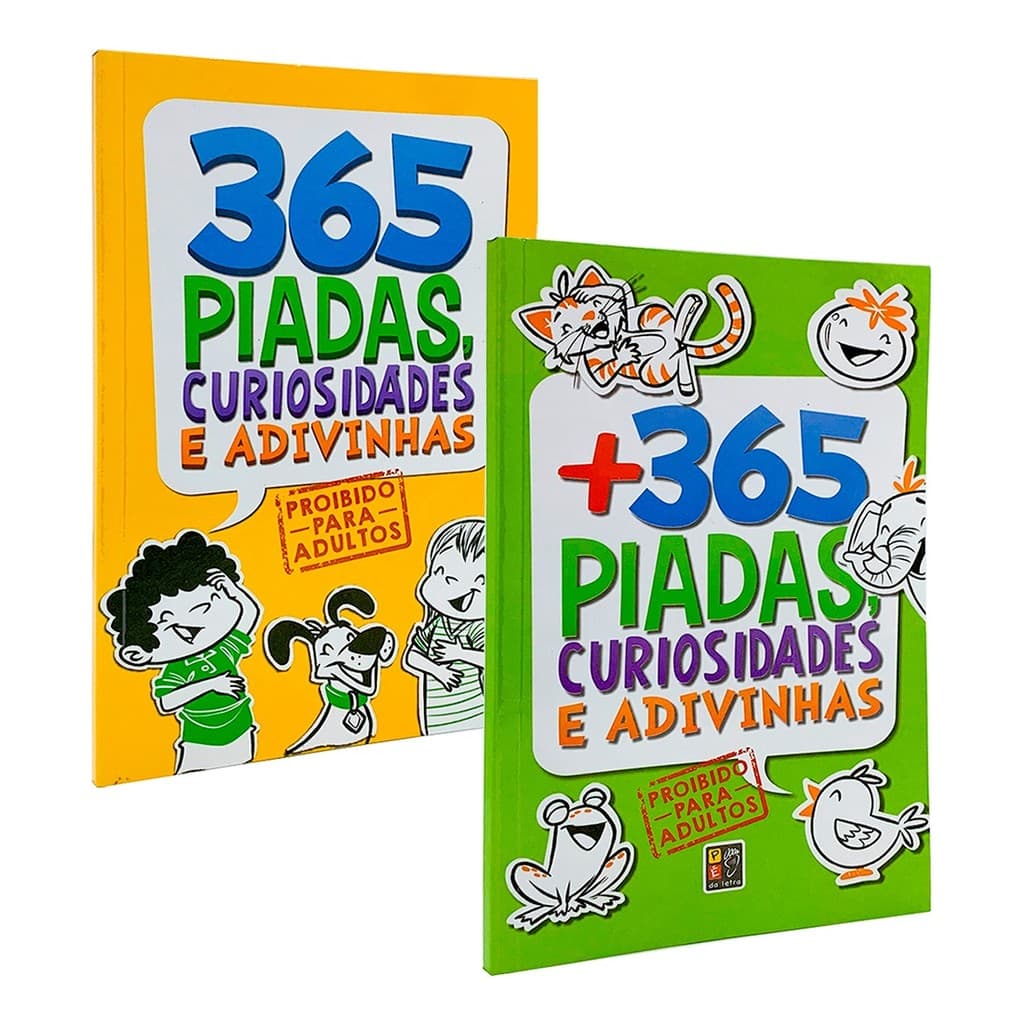 365 Piadas, Curiosidades e Adivinhas + +365 Piadas, Curiosidades e Adivinhas - 2 Livros