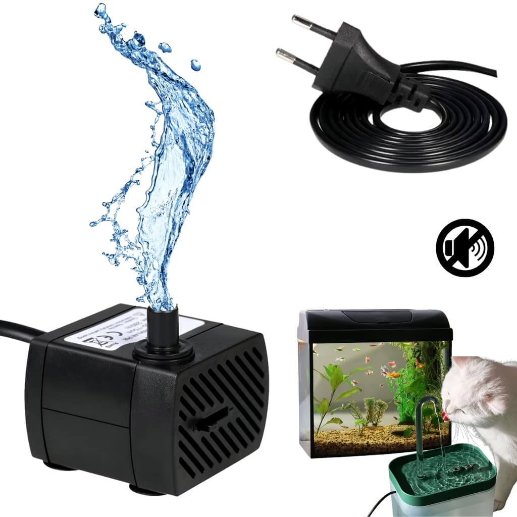Bomba Submersa Aquário Bebedouro Pet Fonte Hidroponia 200lh