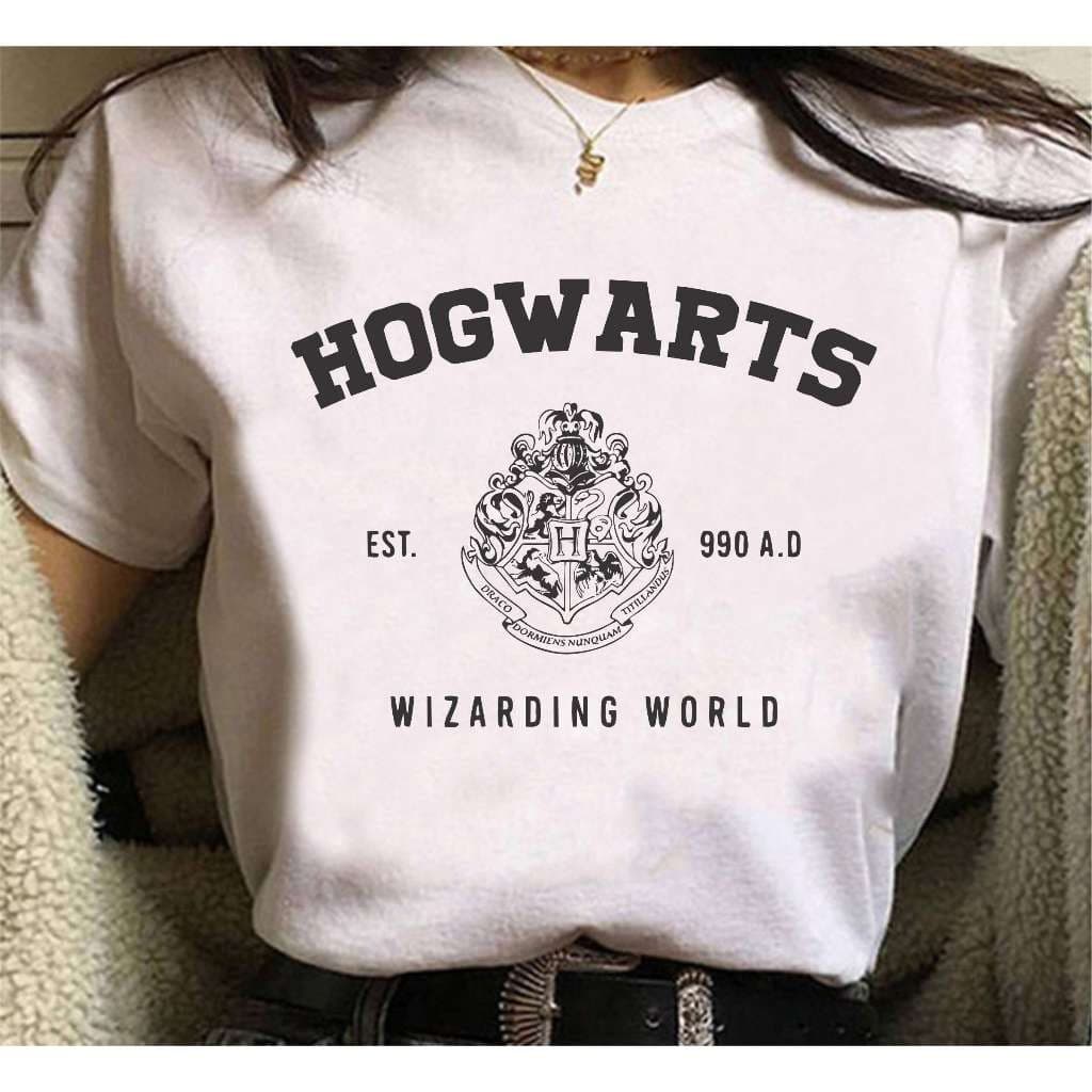 Camiseta Premium Hog Warts Magia Wizarding World 100% Algodao Hog Warts Unissex Envio Imediato
