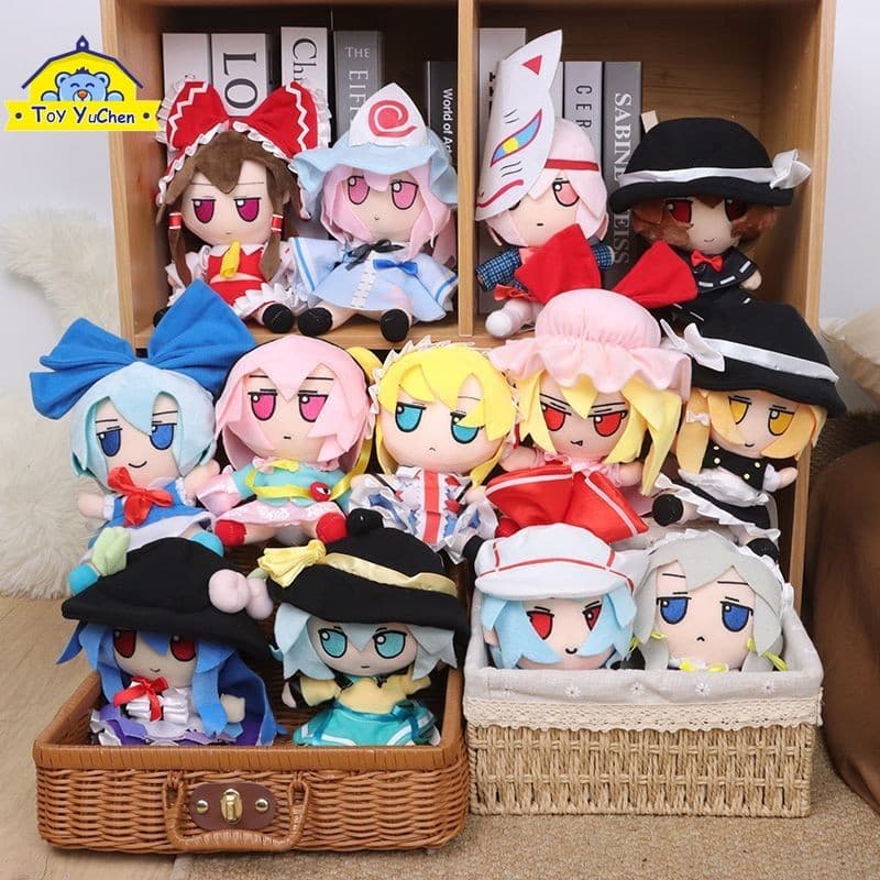 Fumo Projeto De Pelúcia Japonês TouHou Doll Reimu Brinquedo Mascote Komeiji Satori Cute Cartoon Saigyoji Yuyuko