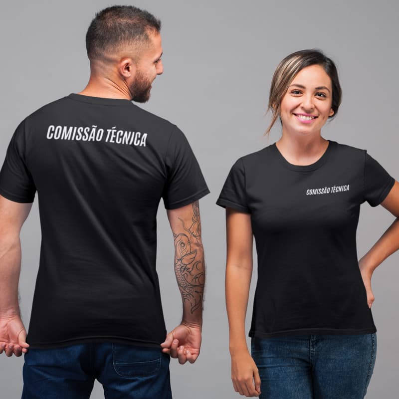 Camiseta Comissão Técnica Esporte Camisa Esportiva Unissex Premium 100% Algodão Lançamento 2025