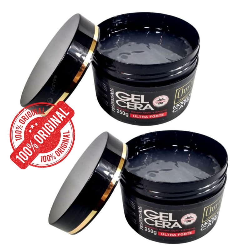 Gel Cera Capilar Ultra Forte Ouribel 250g 2 unidades