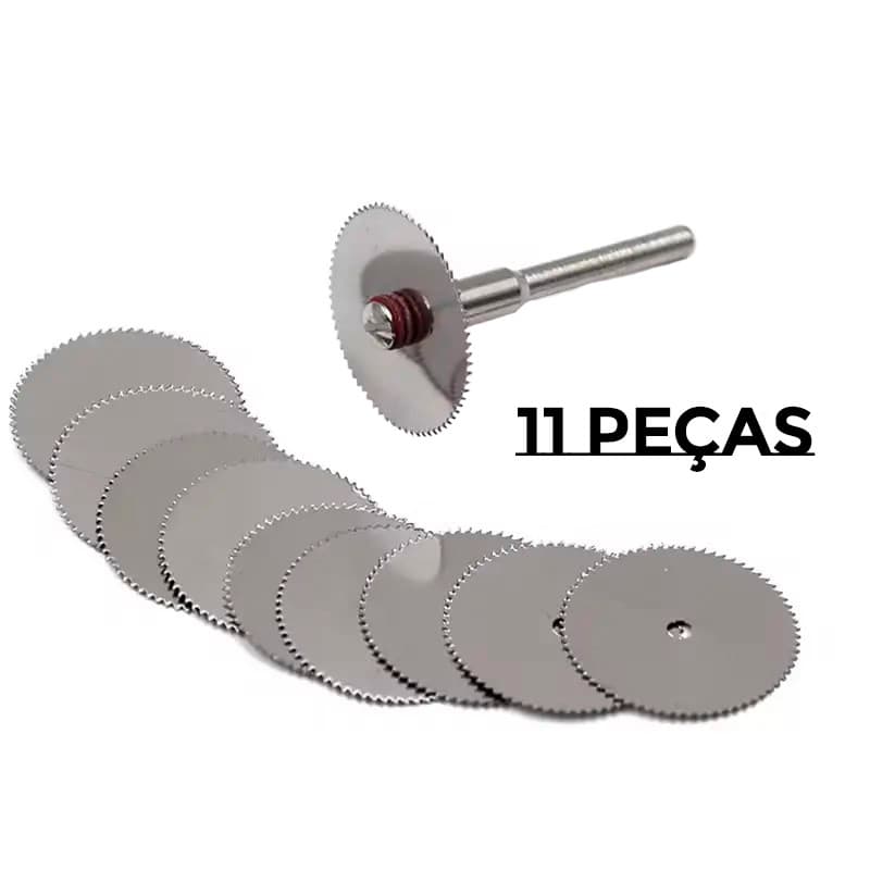 11 Peças Mini Disco De Serra Circular Corte Mini Micro Retífica Lâmina Para Furadeira Madeira PVC