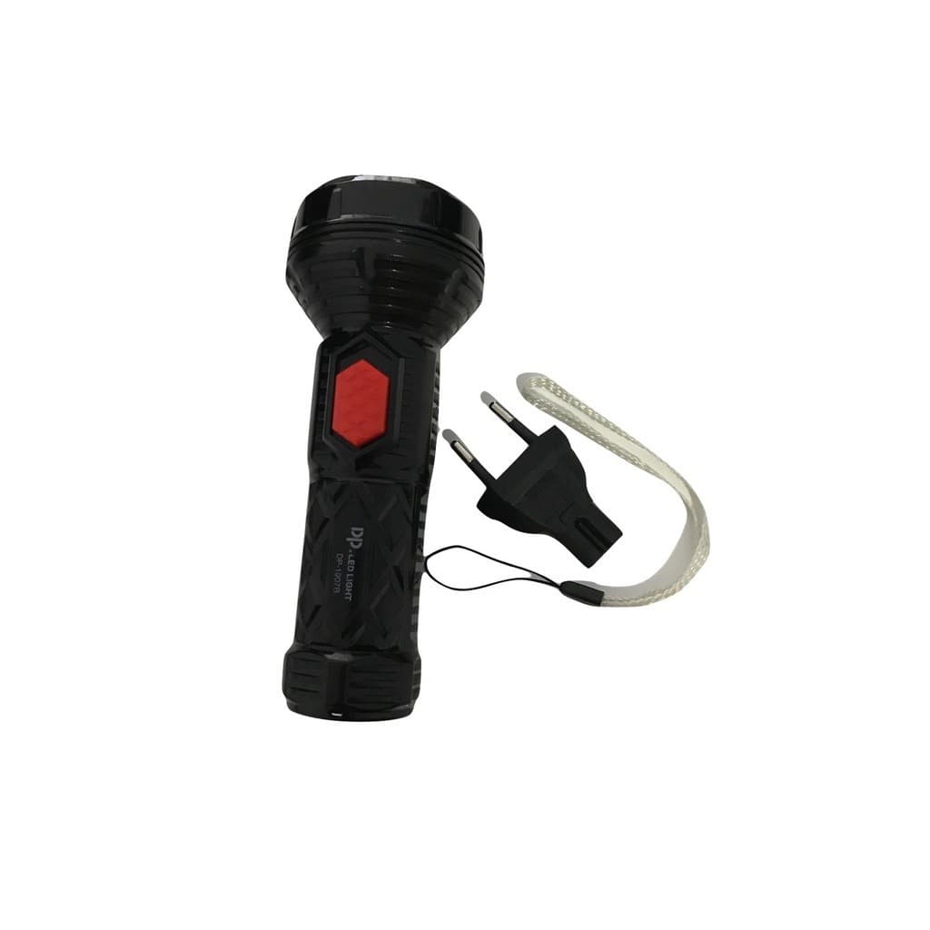Lanterna De Mão Com Led Recarregável Na Tomada Bivolt