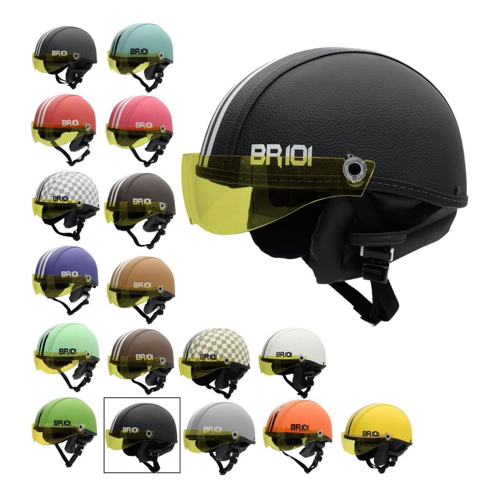 Capacete Coquinho Scooter E-bike Elétrica - Viseira Ambar