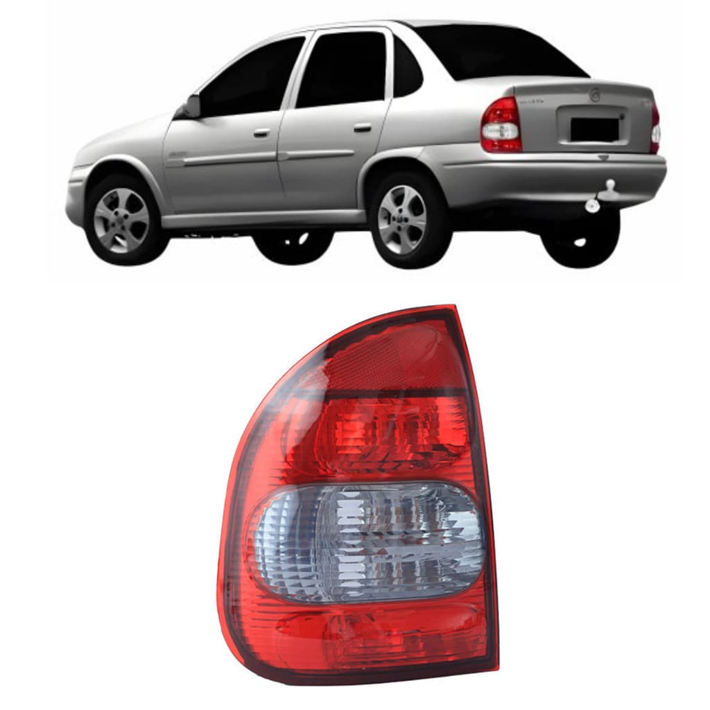 Lanterna Traseira Fume Bolha Corsa Classic Sedan 2000/2010