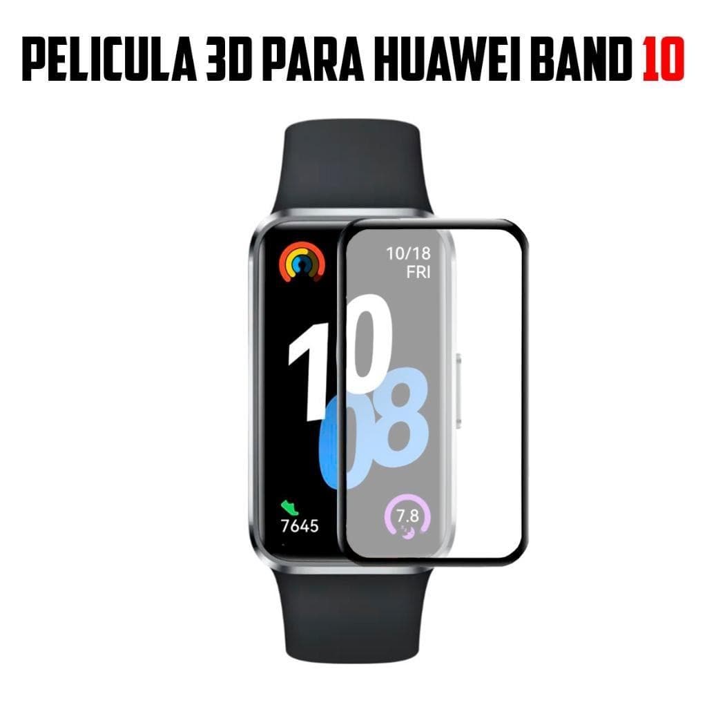 Película 3d Proteção Tela Para Smartwatch Huawei Band 10