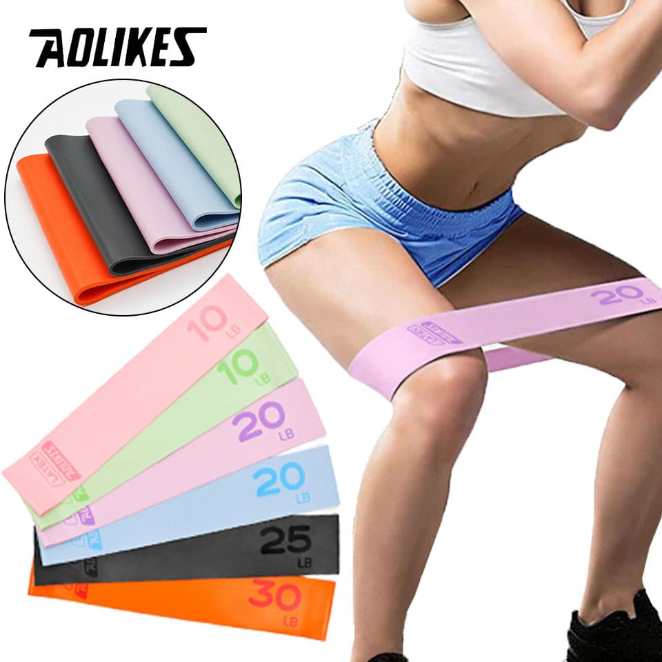 AOLIKES 1 Peça De Faixas Elásticas Esportivas De Resistência Aptidão Crossfit Exercício Treino Yoga Pull Strap