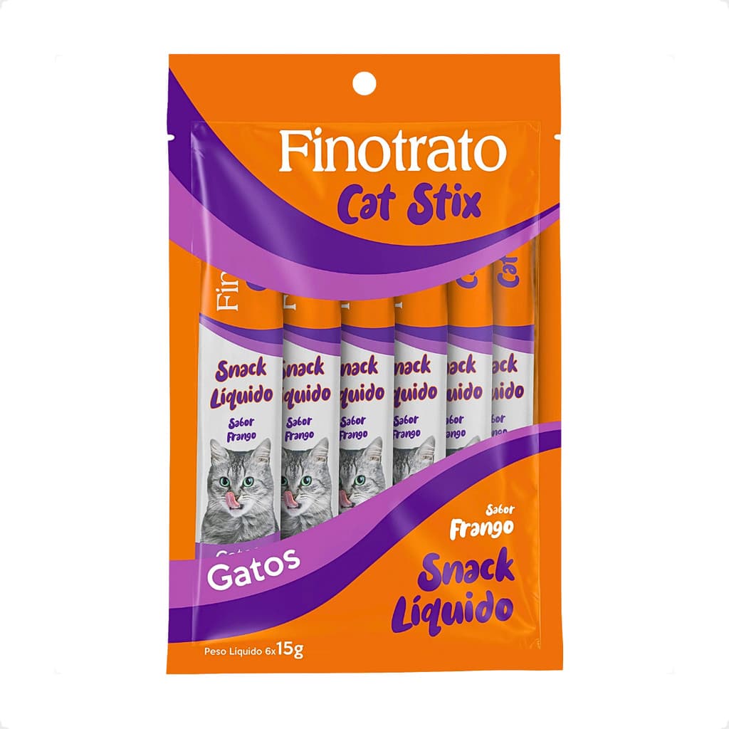Petisco Cat Stix Sabor Frango Finotrato - 6 Unid. 15G