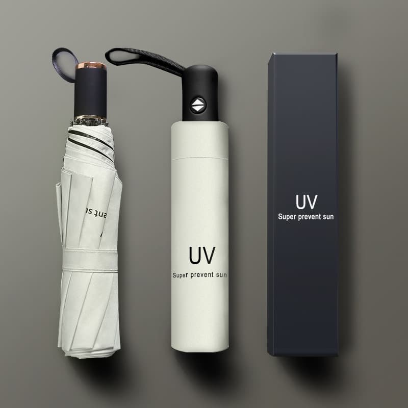 Guarda-chuva de vinil totalmente automático, guarda-chuva para chuva ou sol, guarda-chuva dobrável, proteção solar, prot