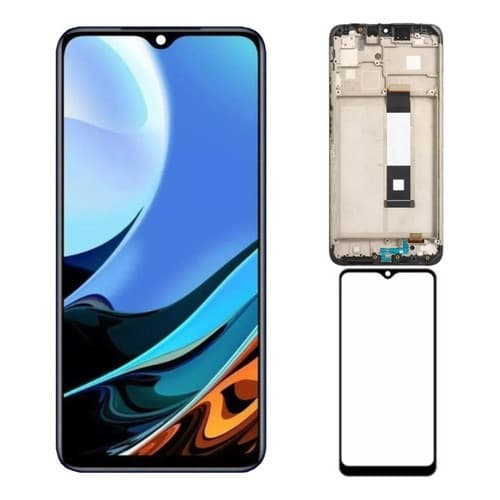 Tela Frontal Display Compatível Poco M3 / Redmi 9t Com Aro TOP EX - LOJA AC-2