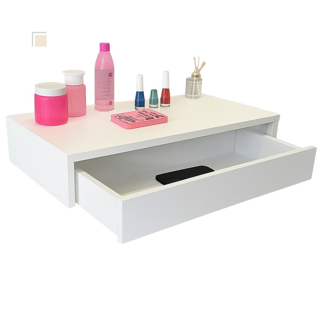 Gaveta Penteadeira 60cm MDF Parede Trilho Telescópico