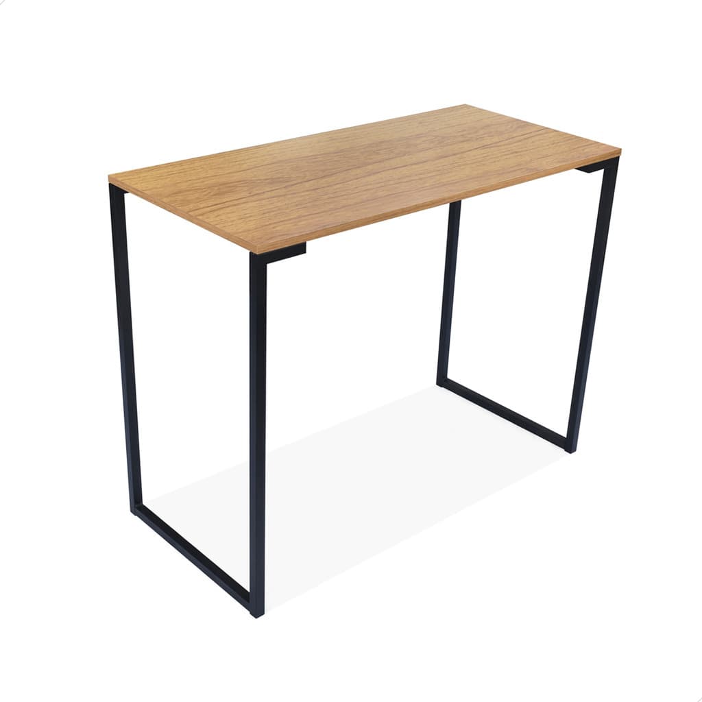 Mesa Cozinha Multiuso Estilo Industrial 90 cm Preto Naturale