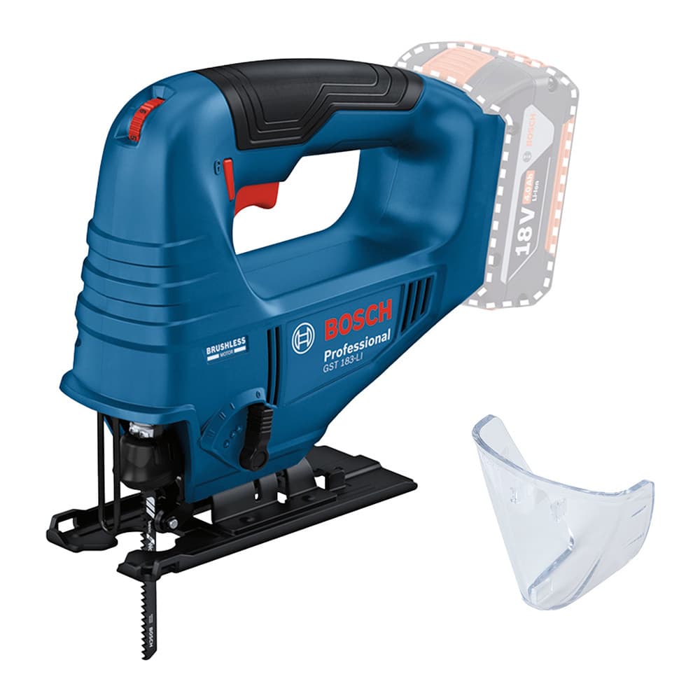 Serra Tico-Tico a Bateria 18V (não inclusa) Motor Brushless Bosch GST 183-LI