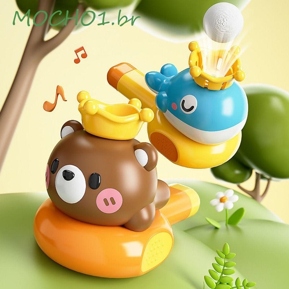 MOCHO1 Brinquedo De Sopro De Bola Flutuante , Baleia 2 Em 1 , Brinquedos Trompete , Bolas De Tubo , Sensorial Para Bebê