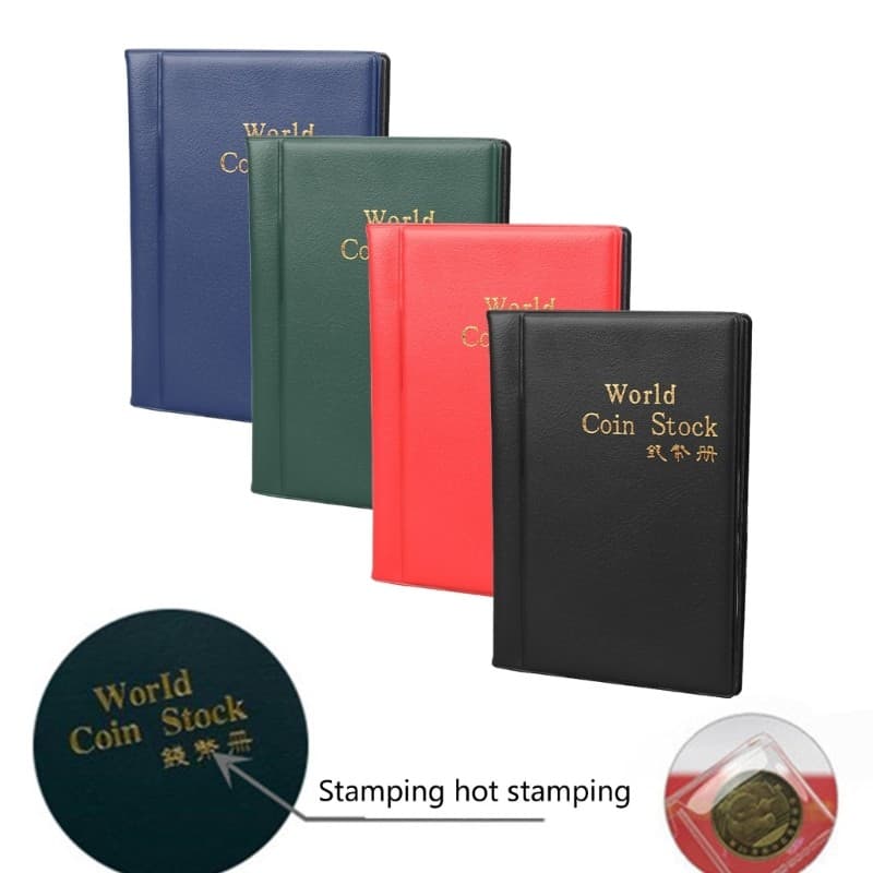 Aconchegante 120 Porta-Coleção De Moedas Armazenamento Dinheiro Centavo Bolso Álbum Pasta De Livro