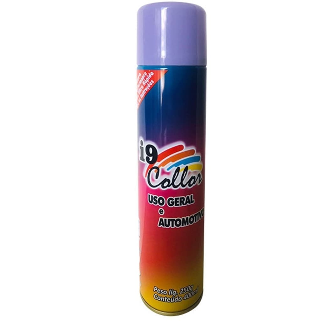 TINTA SPRAY LILAS USO GERAL E AUTOMOTIVO  I9 COLLOR 400 ML