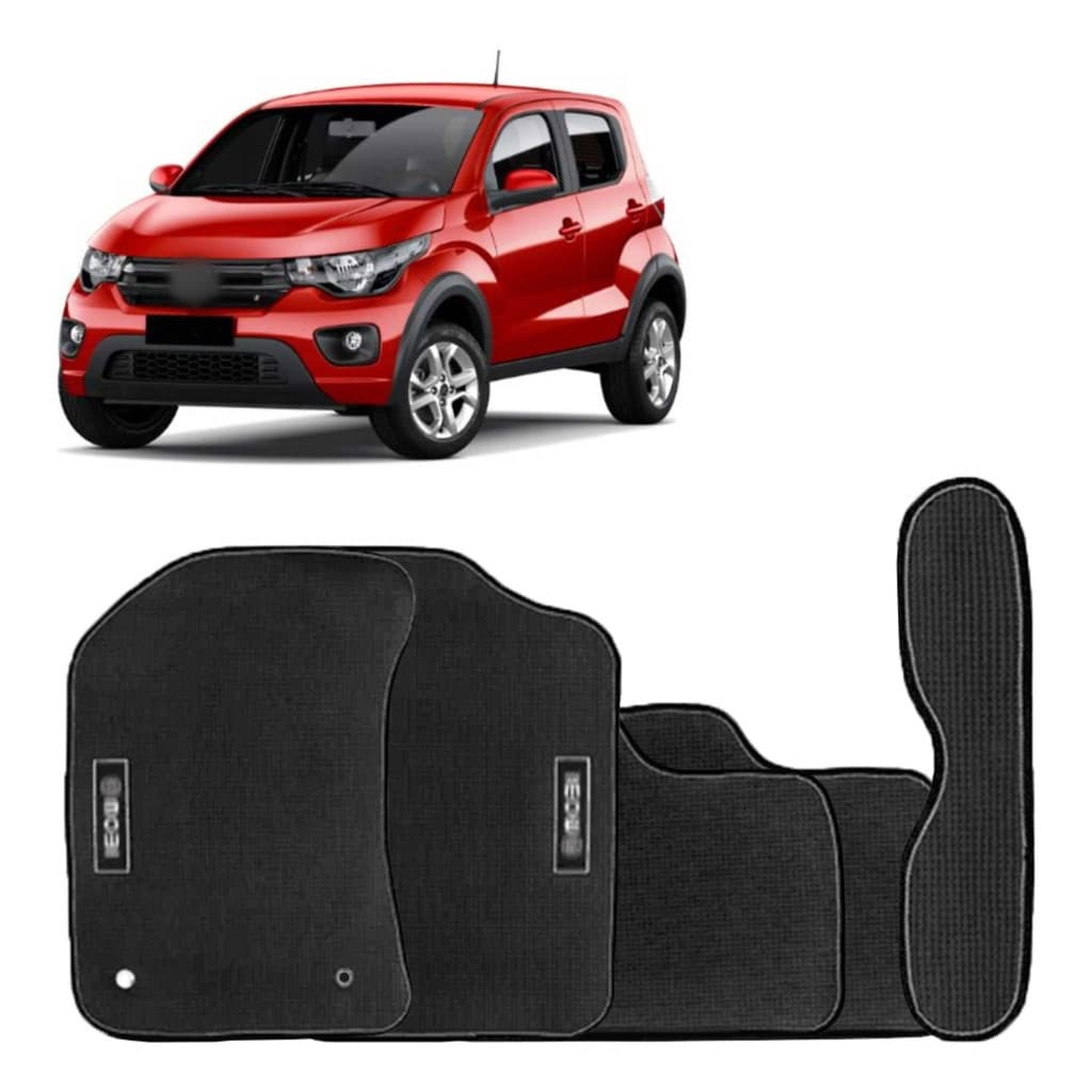 Kit de tapetes 5 peças específico Mobi 2016 / 2025 PVC