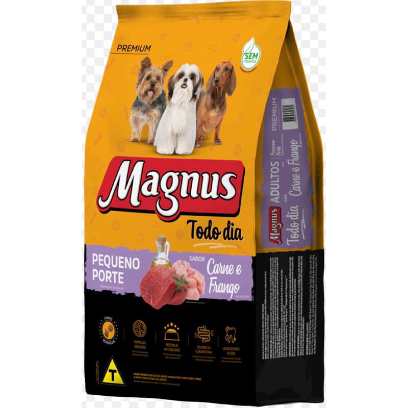 Ração Magnus Todo Dia Raças Pequenas Sabor Carne e Frango Agranel