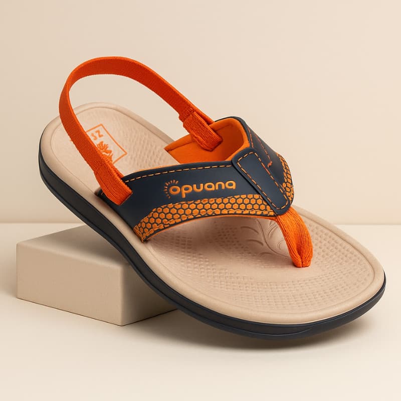Chinelo Baby Infantil com Elástico Antiderrapante Confortável Leve Macio Apuana Menino
