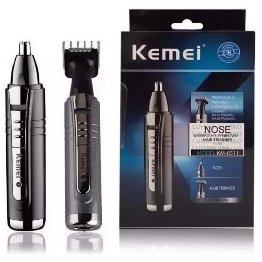 Maquina Barba Kemei Nariz Cabelo Recarregável Km-6511