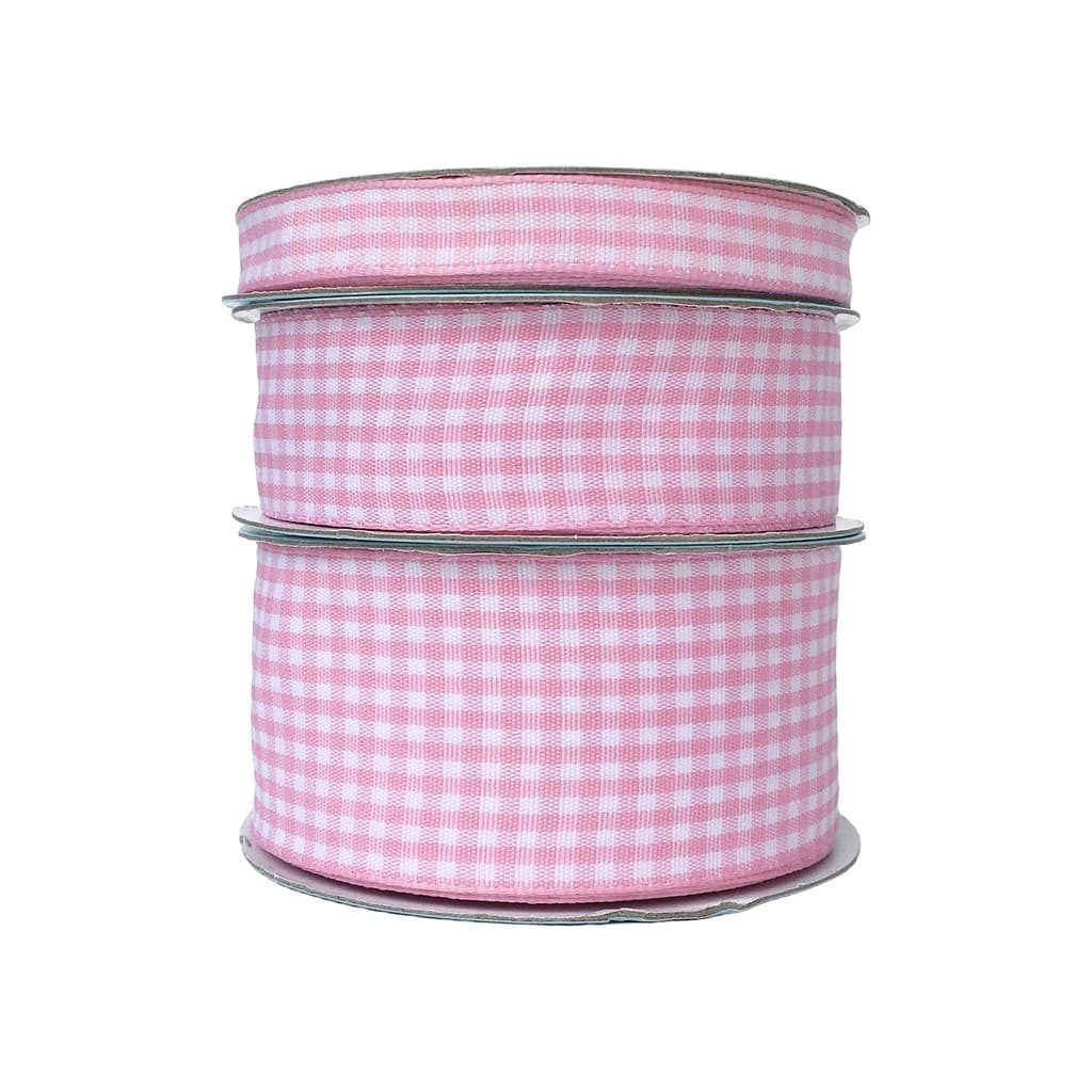 Fita Xadrez Melaço Rosa Claro 0004 - 10 metros