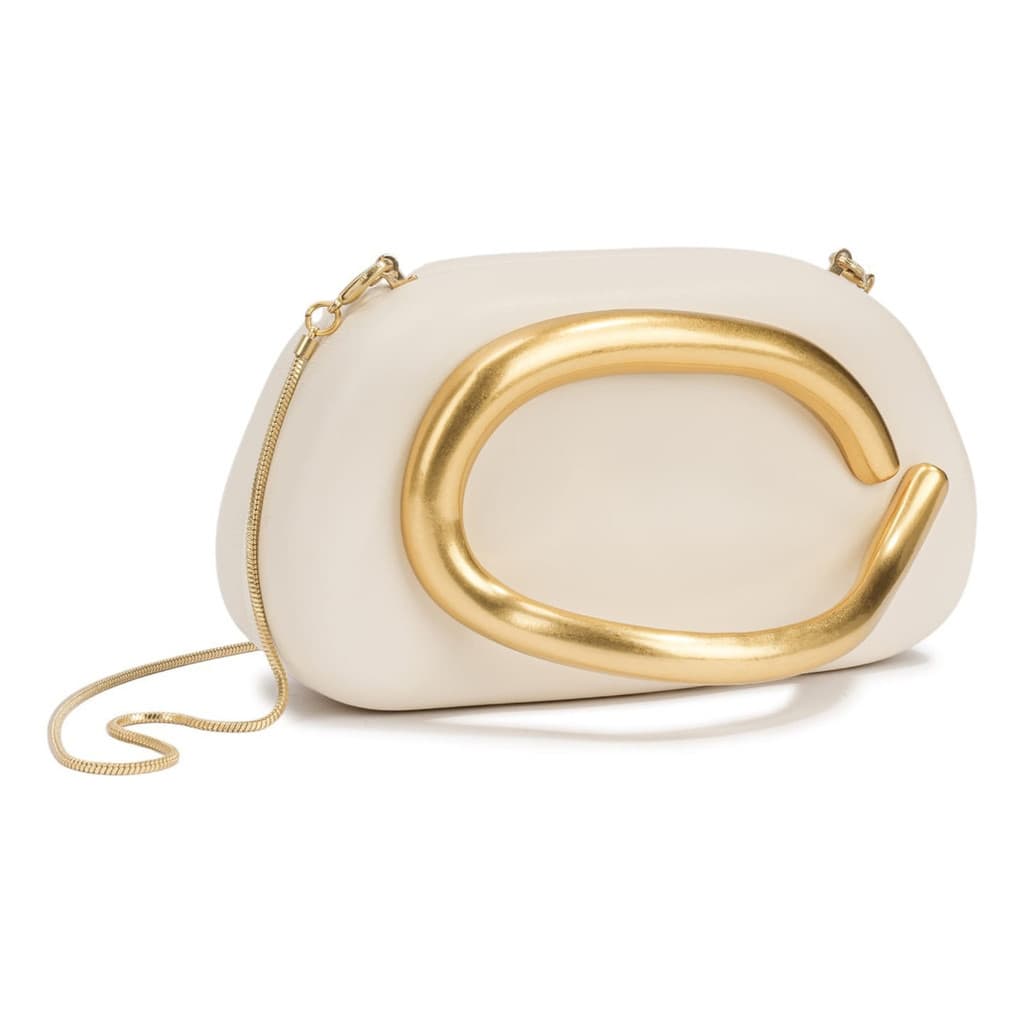Bolsa Feminina Clutch De Festa Casamento Madrinha Alça Corrente Dourada Moderna Pequena Elegante